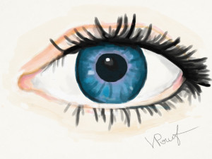 Painted in Adobe Sketch using Watercolor Brush