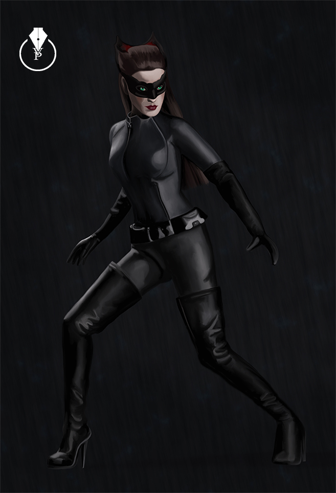 Catwoman Painted In Adobe Photoshop Cc Victoria Pavlov Digital Imaging